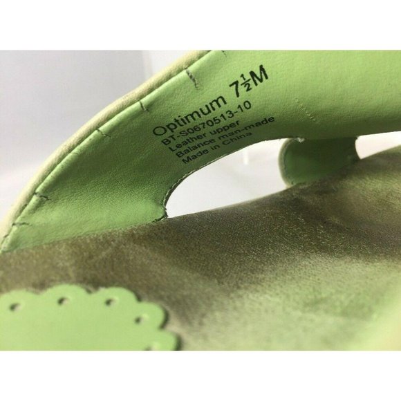 Bare Traps Womens Shoes US Size 7.5M Green Slip On Sandals Slides Optimum - Picture 6 of 10